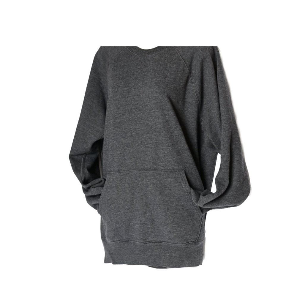 J.CREW Gray Long Sleeve Crew Sweatshirt with Front Pocket Size L - Picture 8 of 12